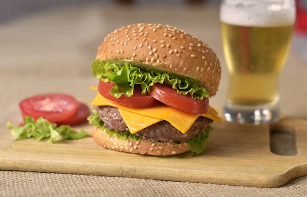Mushroom Swiss burger